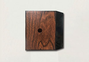 ABS塑料上面UV打印仿木纹奖杯底座